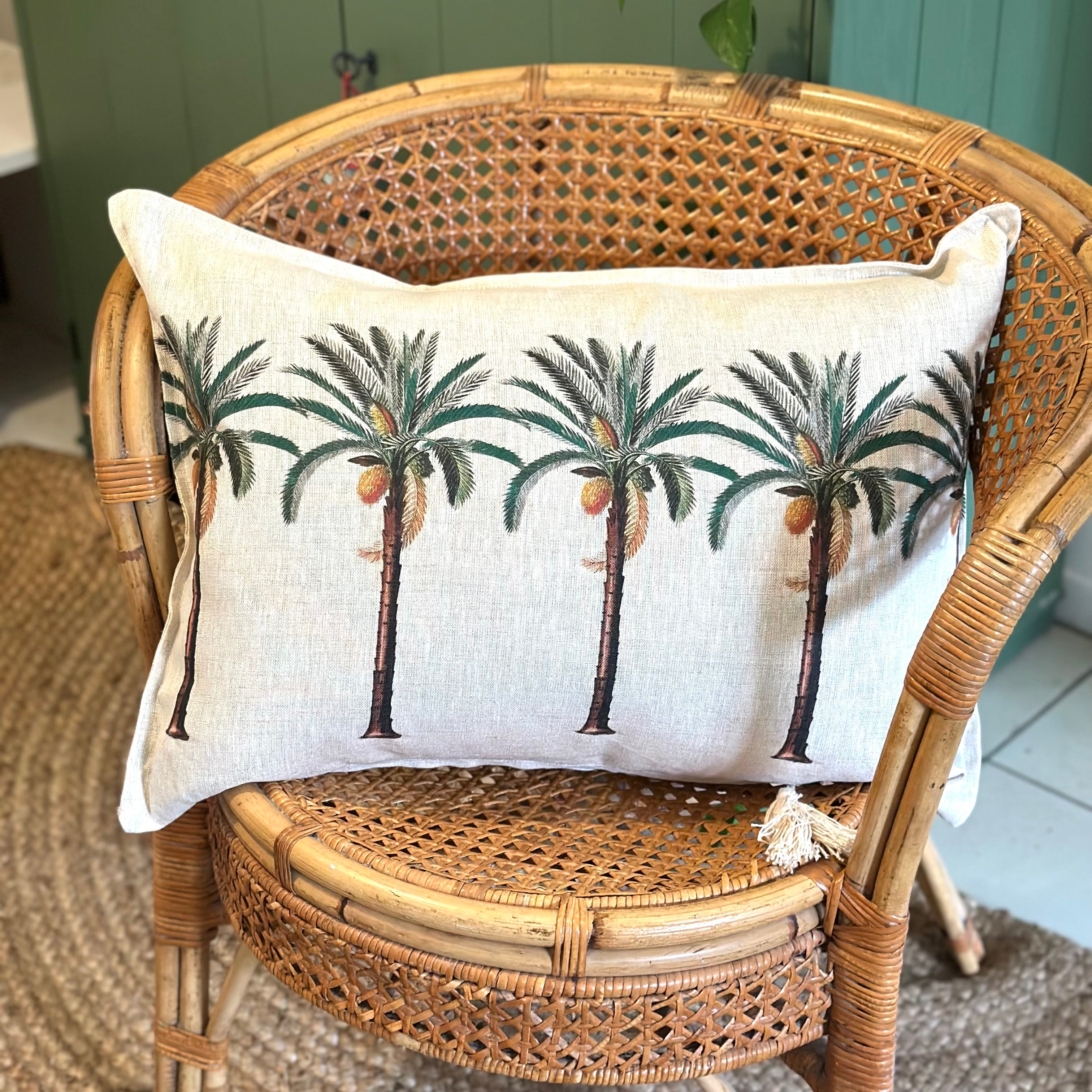 Jungle Palm Tree cushion cover ijustlovethatfabric – I Just Love