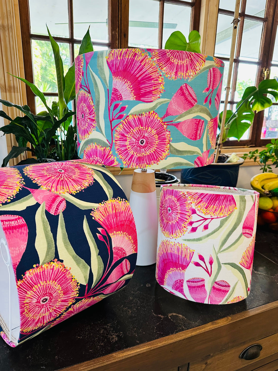 My latest round of Lampshade Making Workshops collaboration with Lordy Dordie