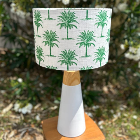 ijustlovethatfabric Palm Tree lampshade Palm Beach Green