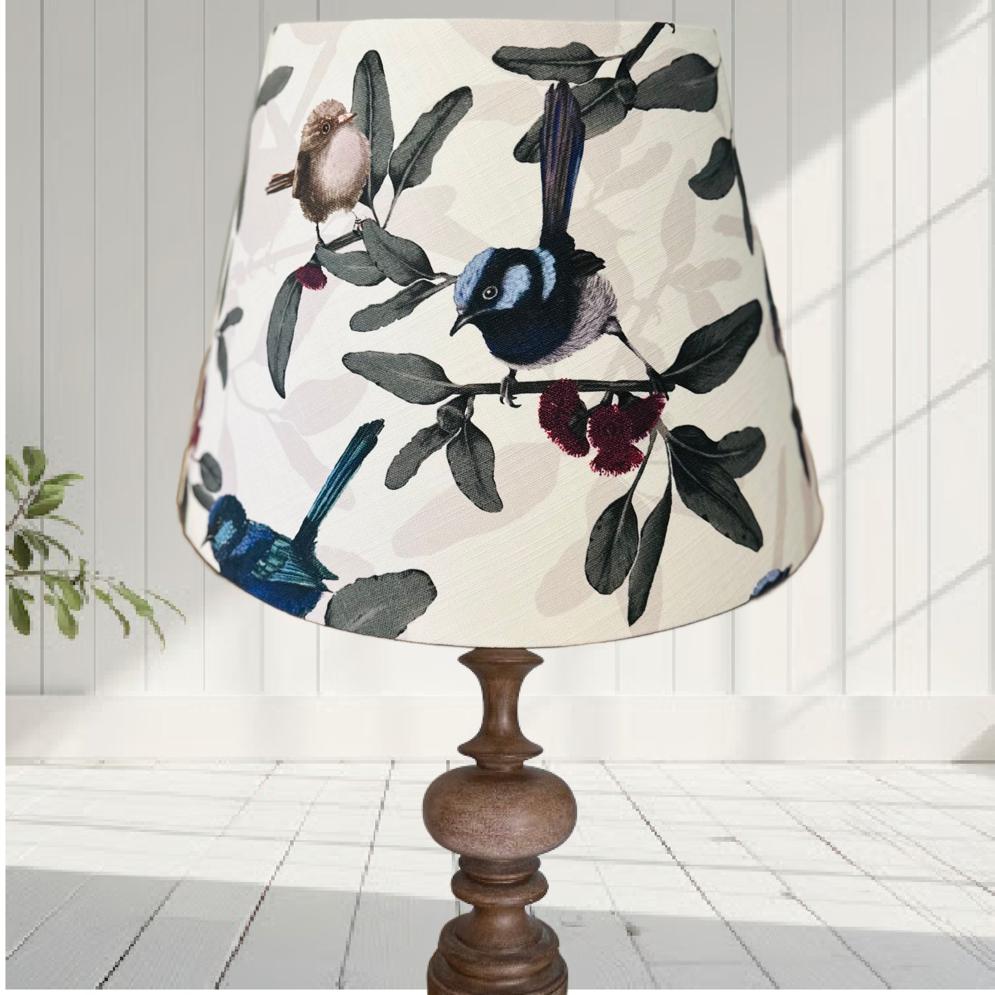 ijustlovethatfabric Australian fairy wren lampshade