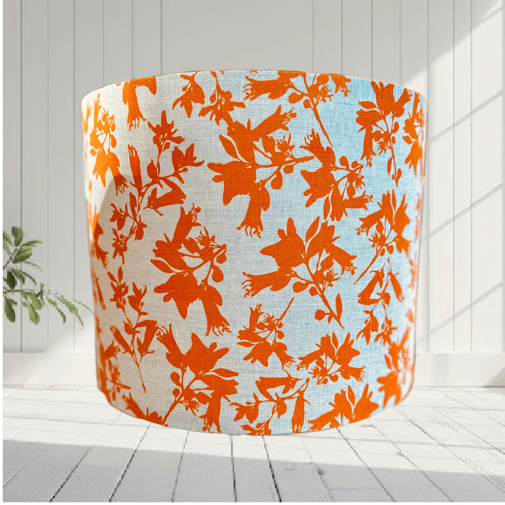 ijustlovethatfabric Australian Floral Orange Fuchsia Lampshade