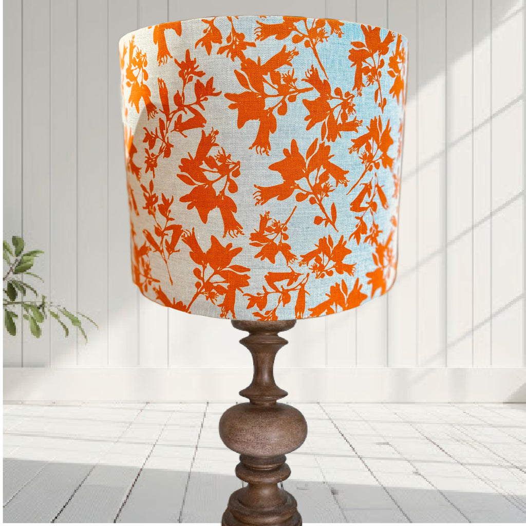 ijustlovethatfabric Australian Floral Orange Fuchsia Lampshade