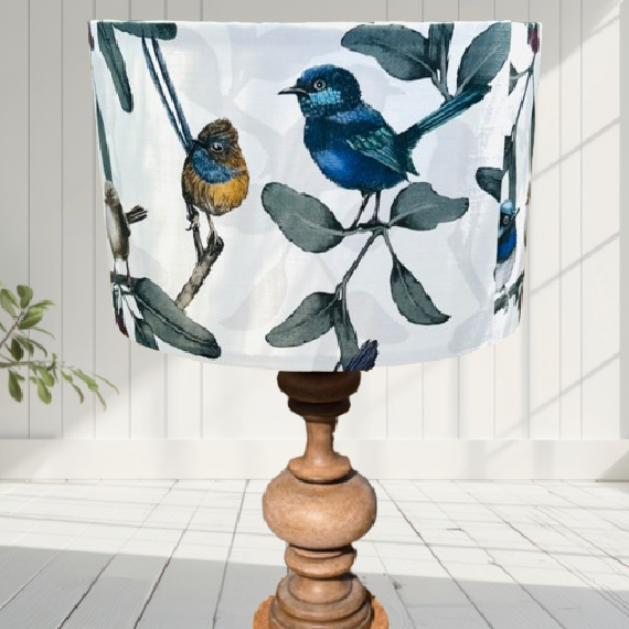 ijustlovethatfabric Lampshade Making DIY Kit - Australian Little Fairy Wrens