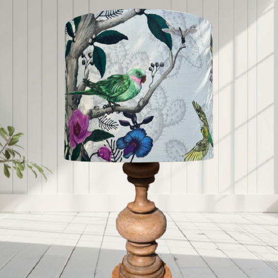 ijustlovethatfabricstore Desert Bloom Cactus & Parrot Fabric