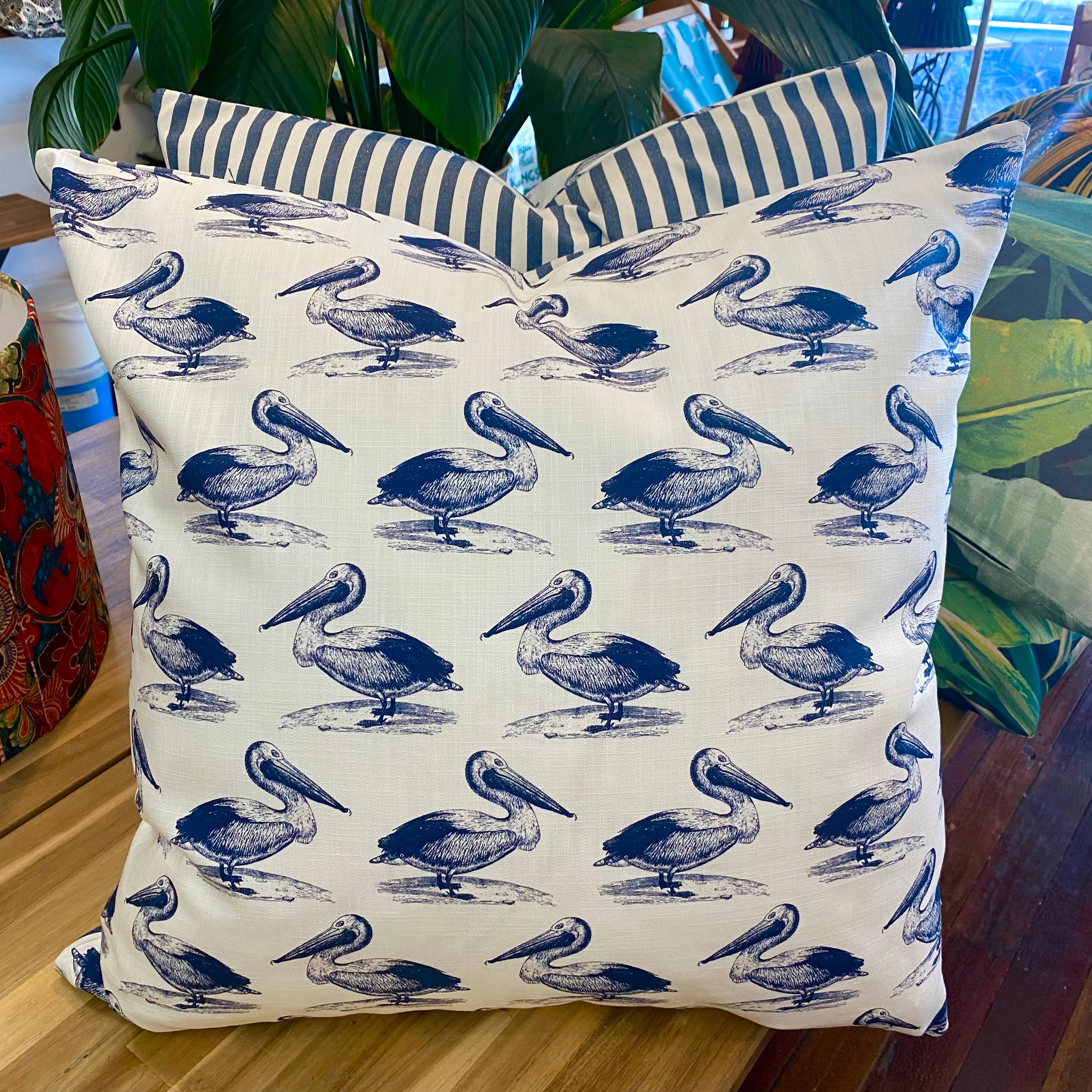 ijustlovethatfabric Pelican Fabric - Hampton's Blue & White