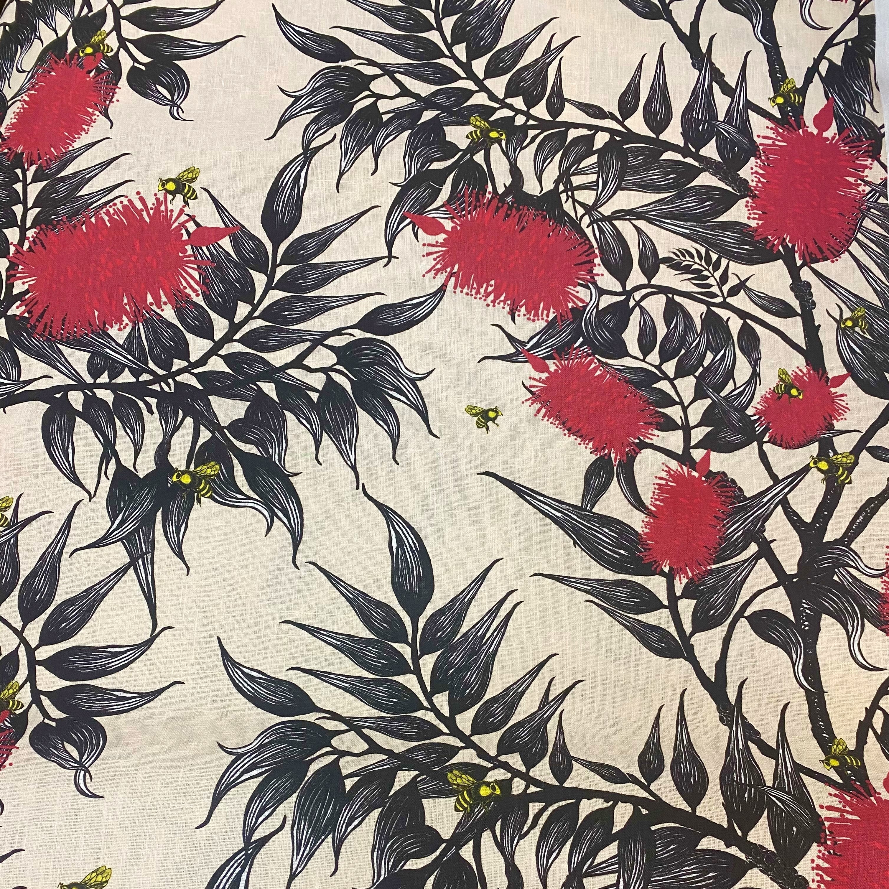 ijustlovethatfabricstore Cushion Cover -  Bees in the Bottlebrush