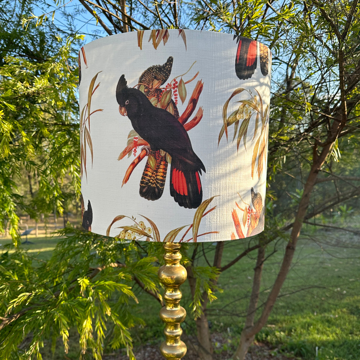 ijustlovethatfabric Lampshade - Australian Red Tail Black Cockatoo