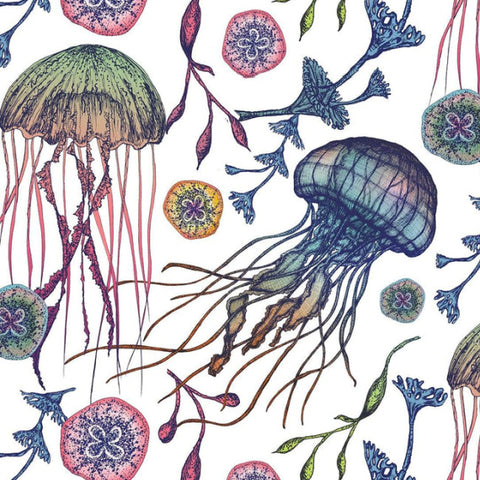 ijustlovethatfabricstore Jellyfish design Fabric