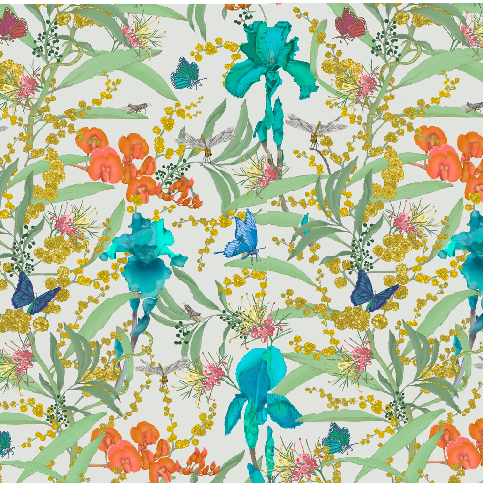 ijustlovethatfabricstore Magic Garden Blue Iris Fabric