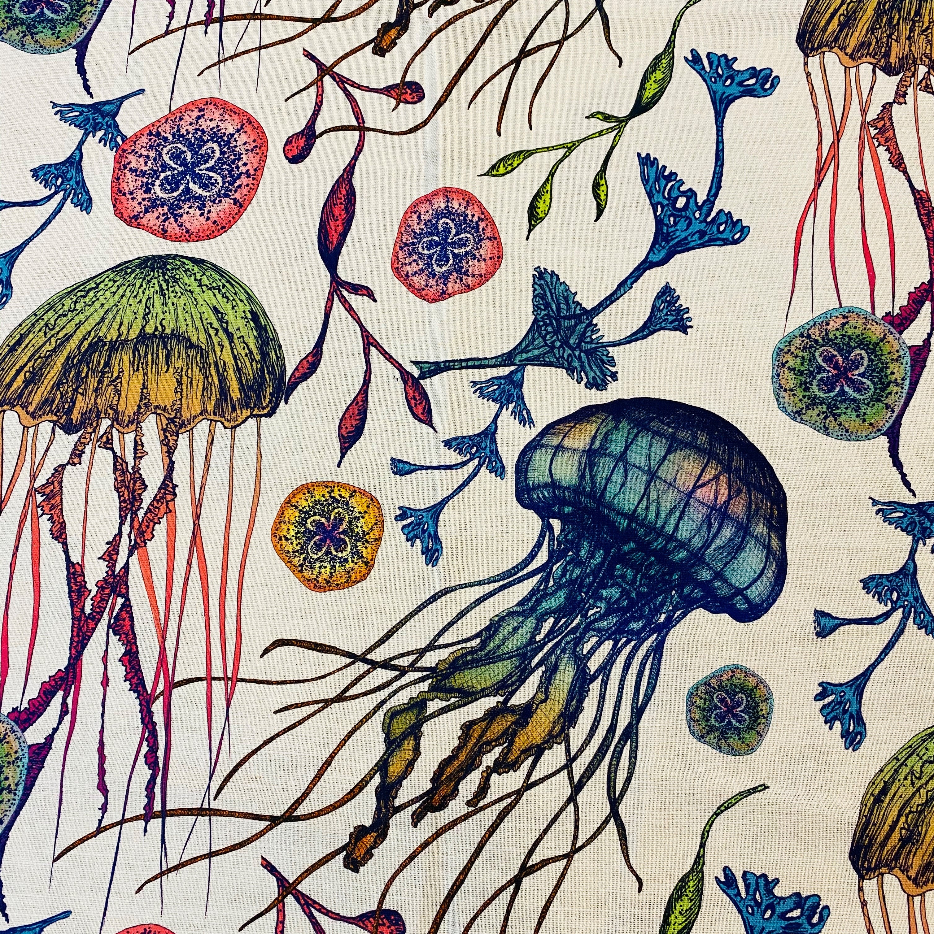 I Just Love That Fabric Jelly Fish Cushion Cover