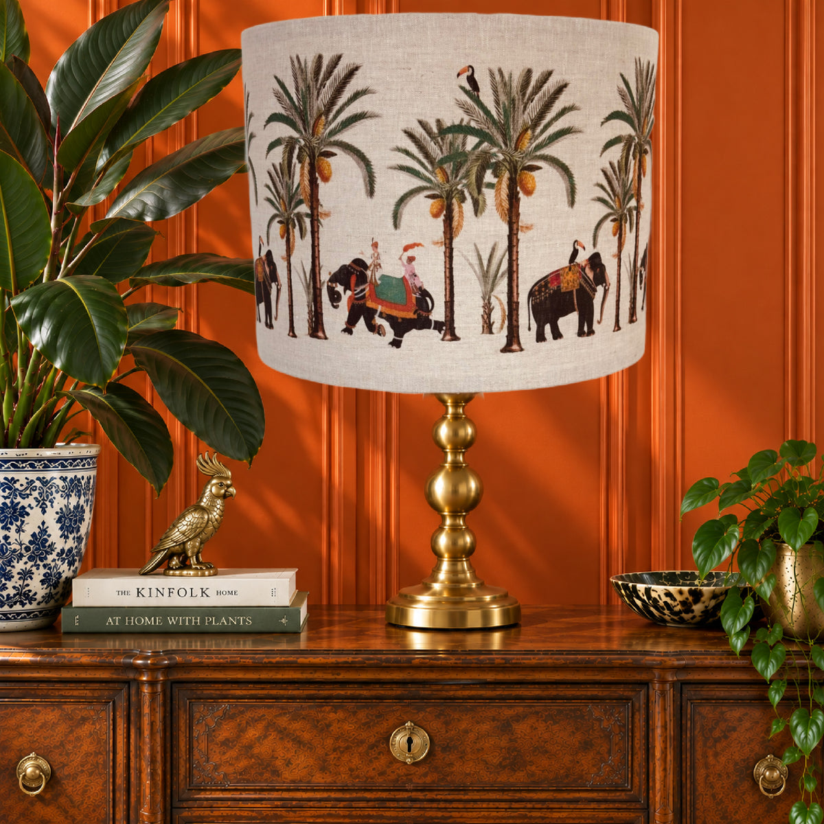 Elephant Fabric Lampshade - Handmade with Australian Fabric