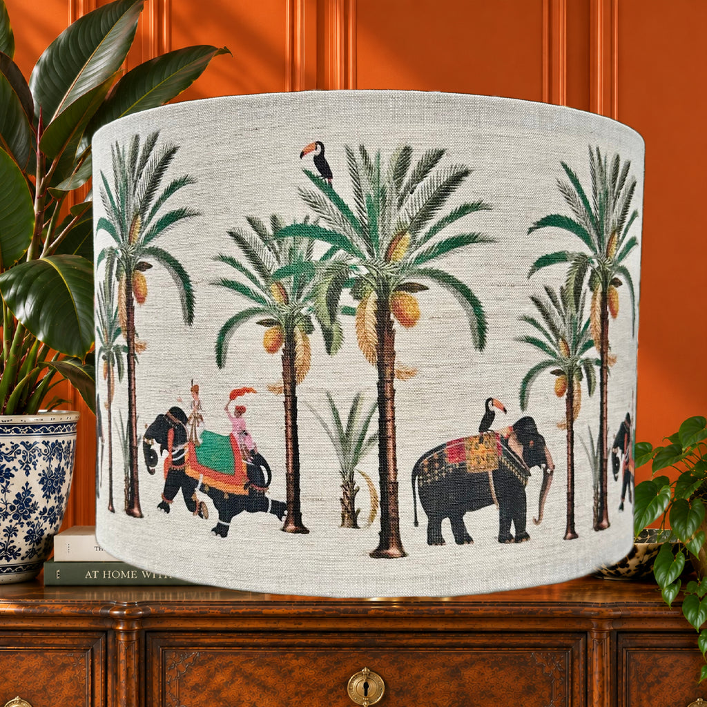 ijustlovethatfabric Elephant Fabric Lampshade - Handmade with Australian Fabric