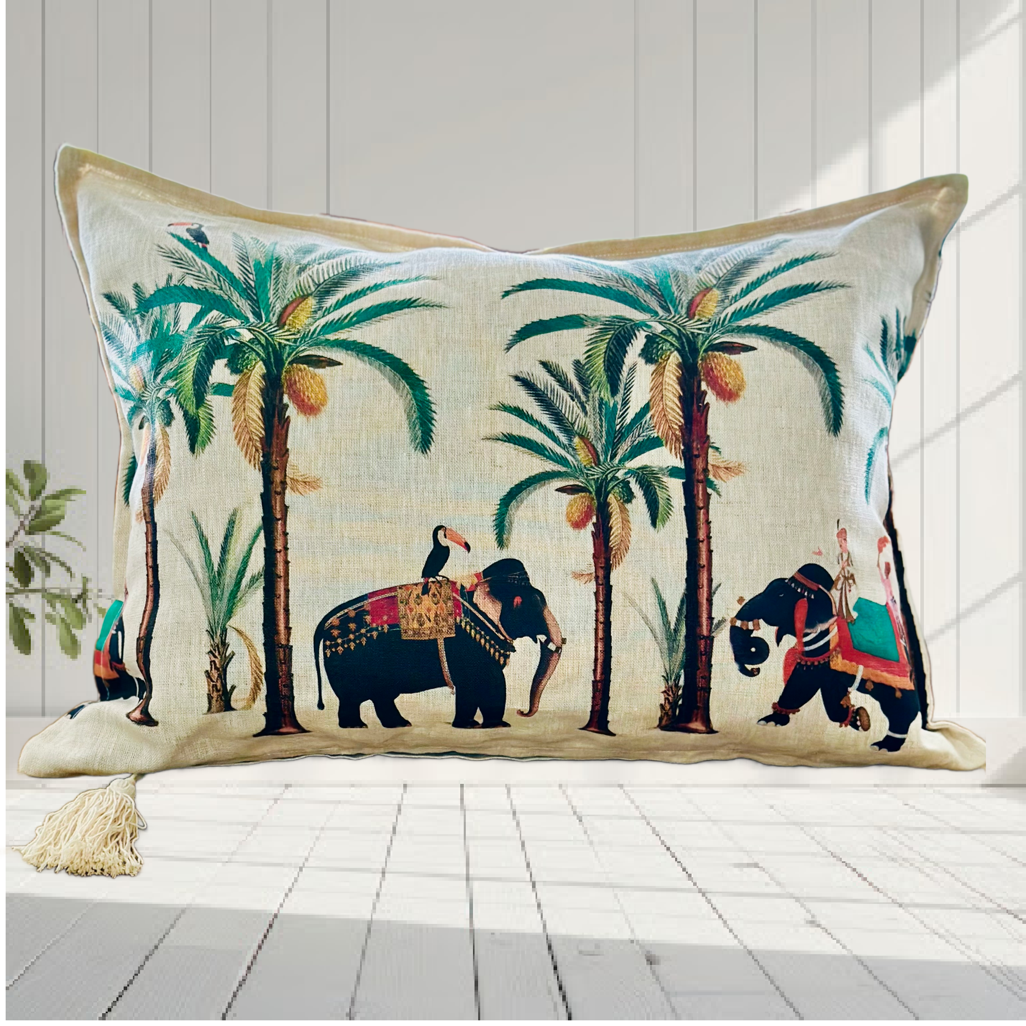 ijustlovethatfabricstore Elephant Party cushion cover