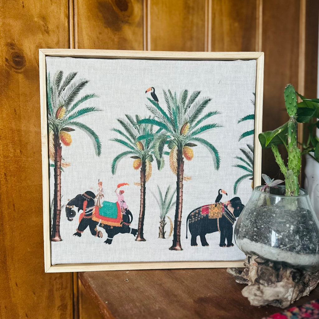 I Just Love That Fabric Elephant Party Fabric Art