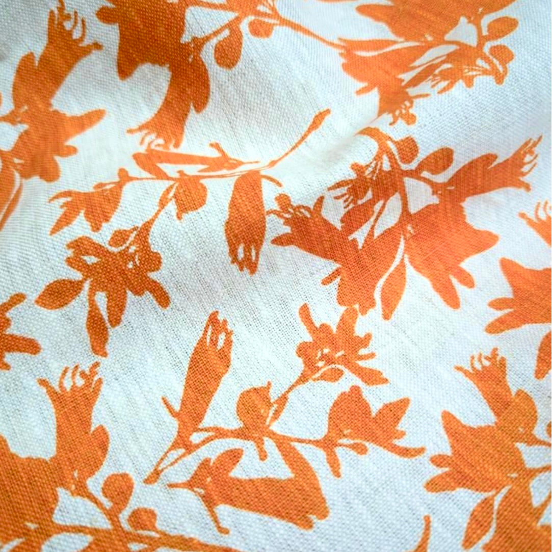 ijustlovethatfabric Australian native fabric - orange fuchsia