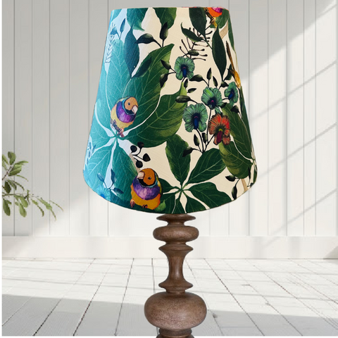 ijustlovethatfabric Finch Lampshade - empire Gouldian finch fabric