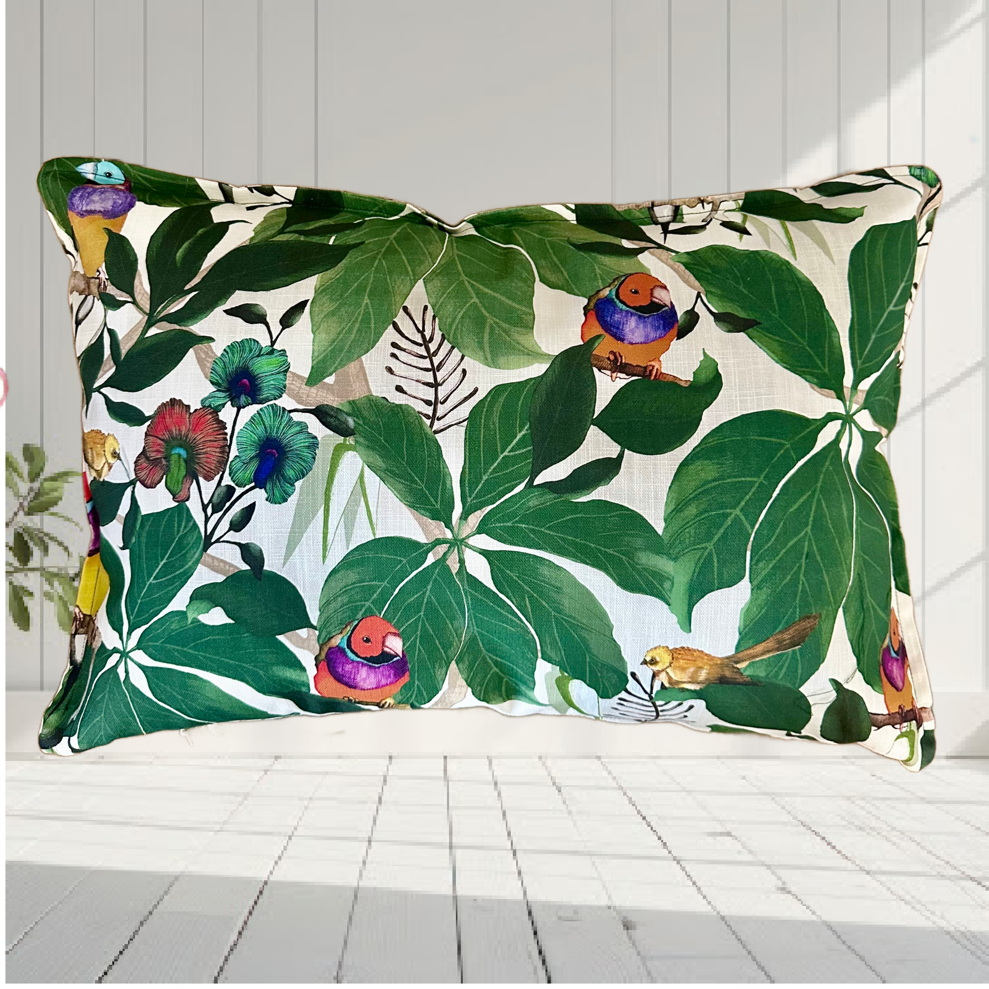 I Just Love That Fabric Australian Finch Cushion Cover