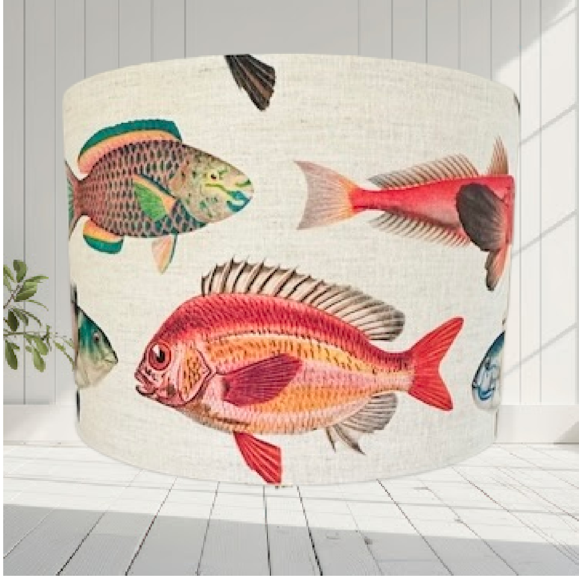 ijustlovethatfabric Australian Fish Print Lampshade