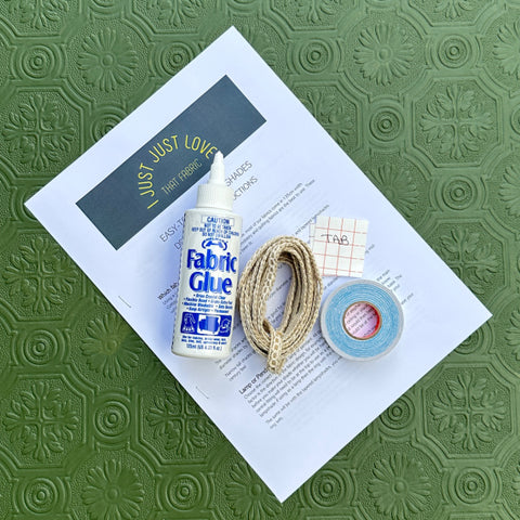 ijustlovethatfabric Lampshade Craft Kit Accessories - Glue, Tape and Trim