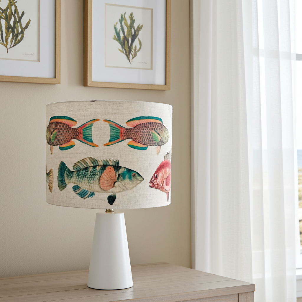 ijustlovethatfabric Australian Fish Print Lampshade