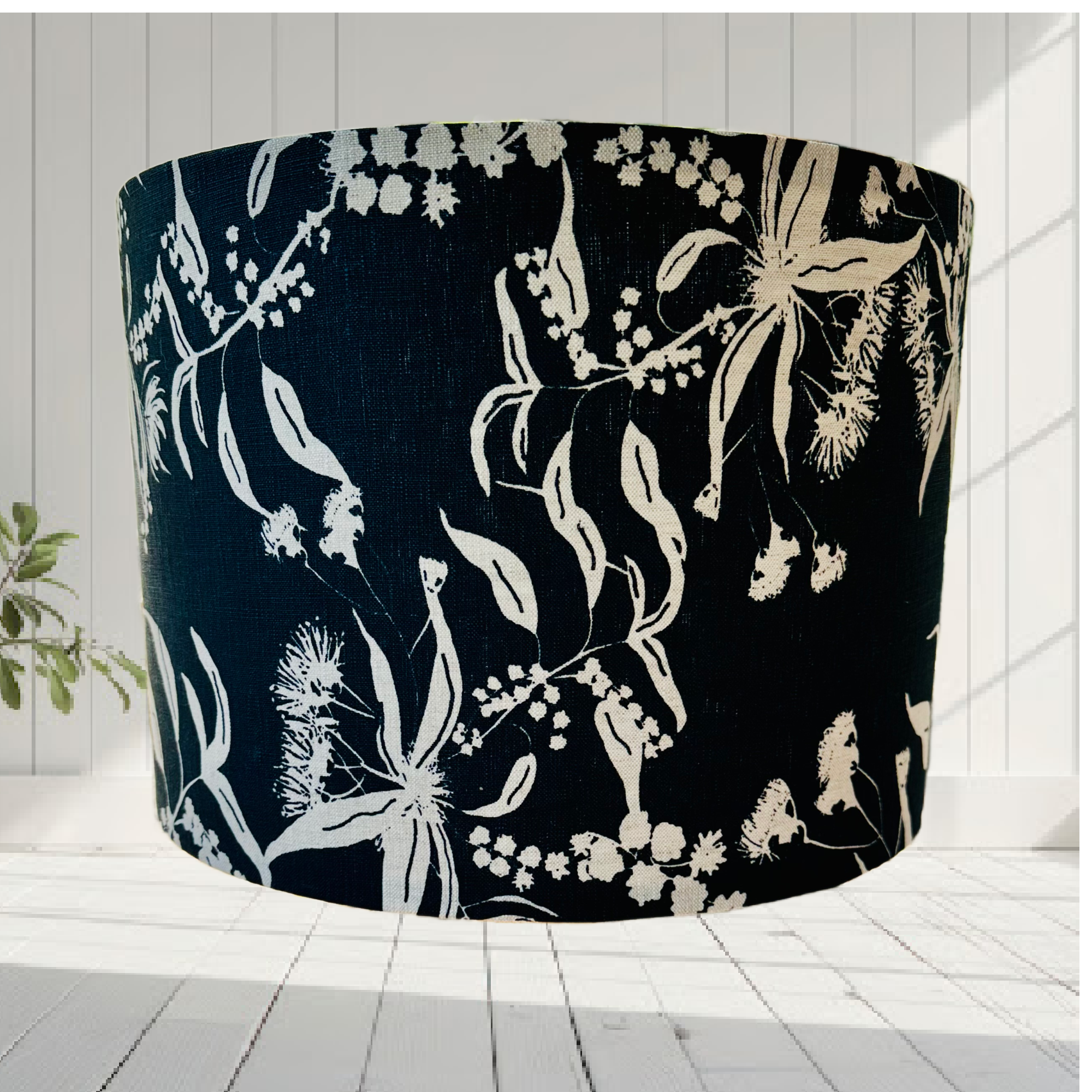ijustlovethatfabric Lampshade - Australian botanical Foragers Delight fabric