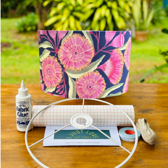 ijustlovethatfabric Lampshade Making DIY Kit - including Gum Blossom Fabric