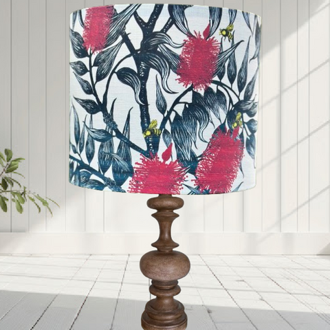 ijustlovethatfabric Lampshade - Australian Bees in the Bottlebrush fabric