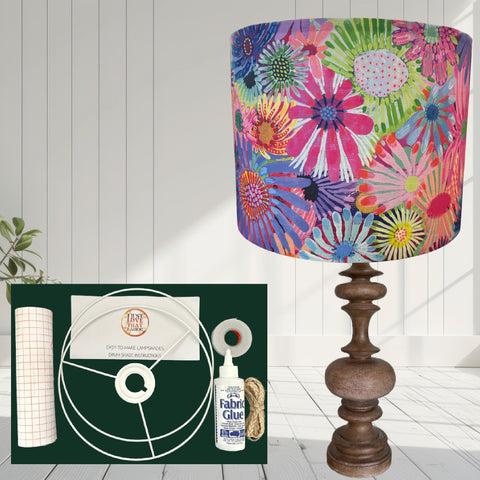 ijustlovethatfabric Lampshade Making DIY Kit - including Secret Garden Fabric