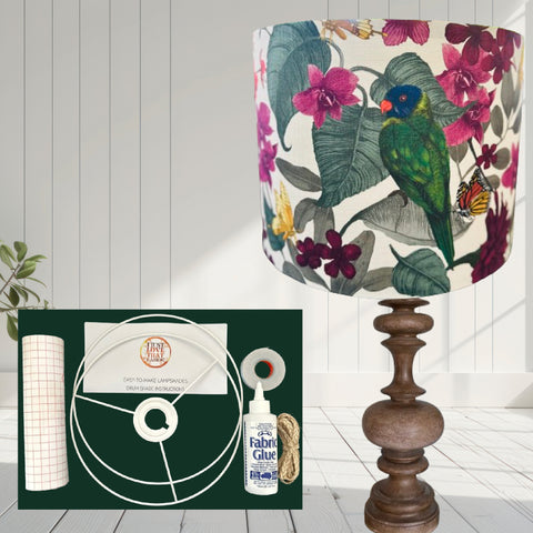 ijustlovethatfabric Lampshade DIY Kit - including Lorikeet fabric