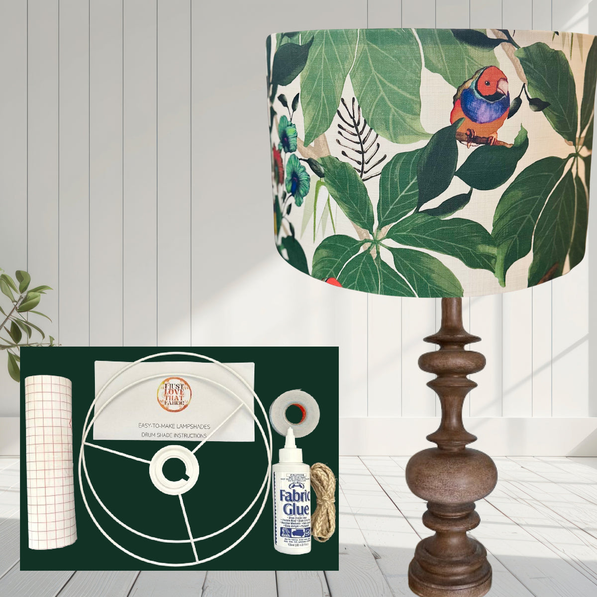 ijustlovethatfabric Lampshade DIY Kit - including So Finchy fabric