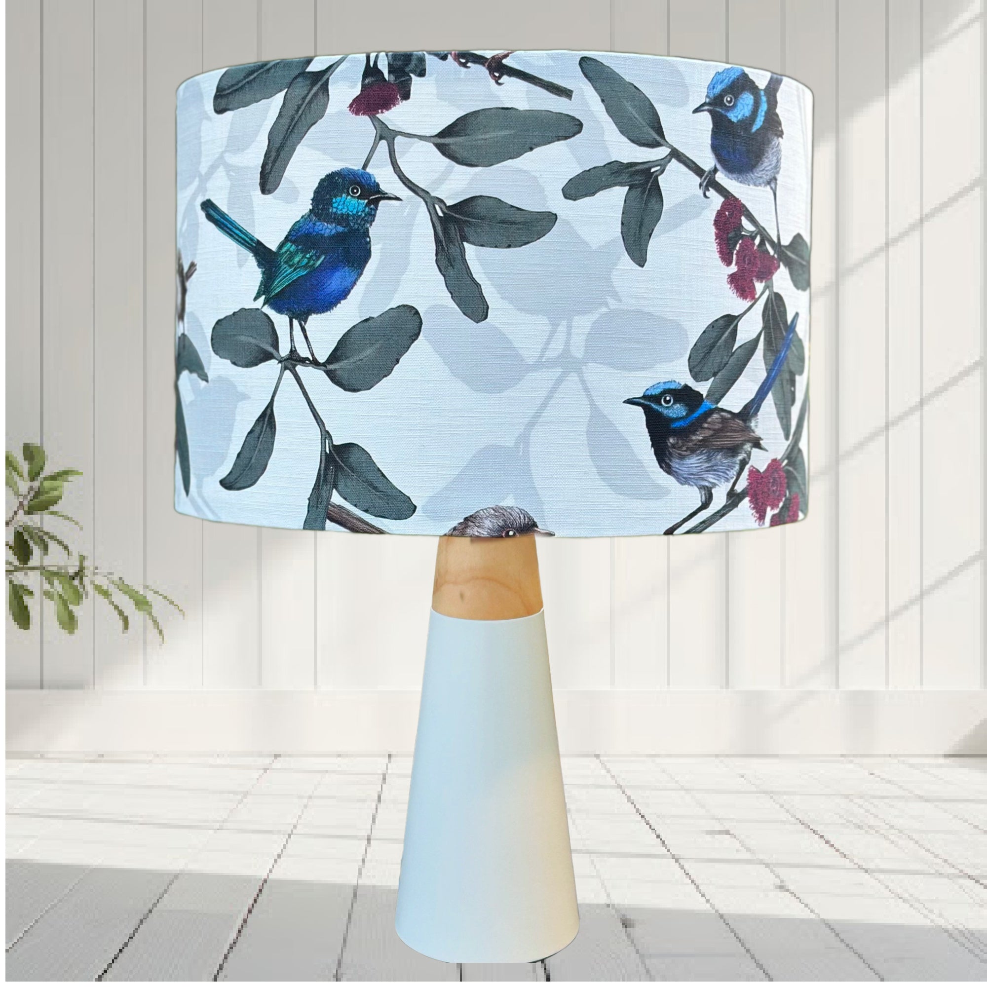 ijustlovethatfabric Fairy Wren Lampshade - Australian Birds