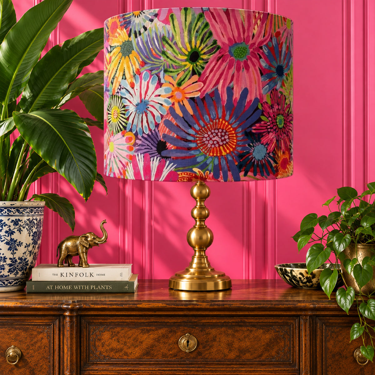 ijustlovethatfabric Australian secret garden flower lampshade