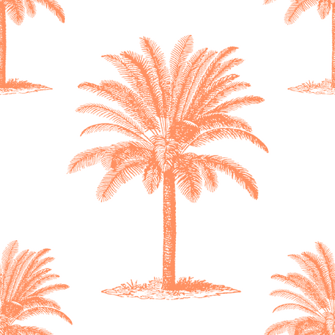 ijustlovethatfabricstore Palm Beach Tree Fabric - Orange Juice