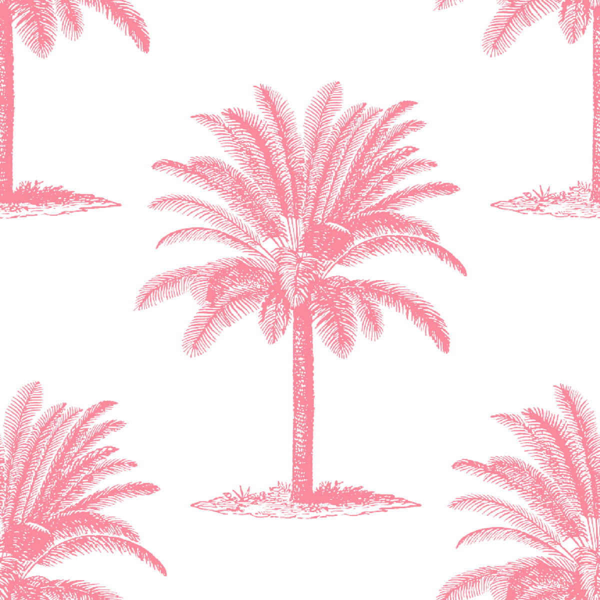 ijustlovethatfabricstore Palm Tree Fabric - Margarita pink