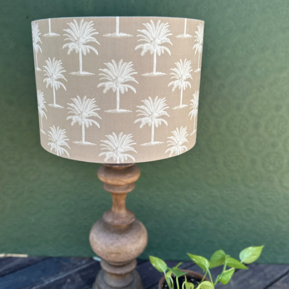 ijustlovethatfabric Lampshade making DIY kit - including Palm Tree Sand fabric