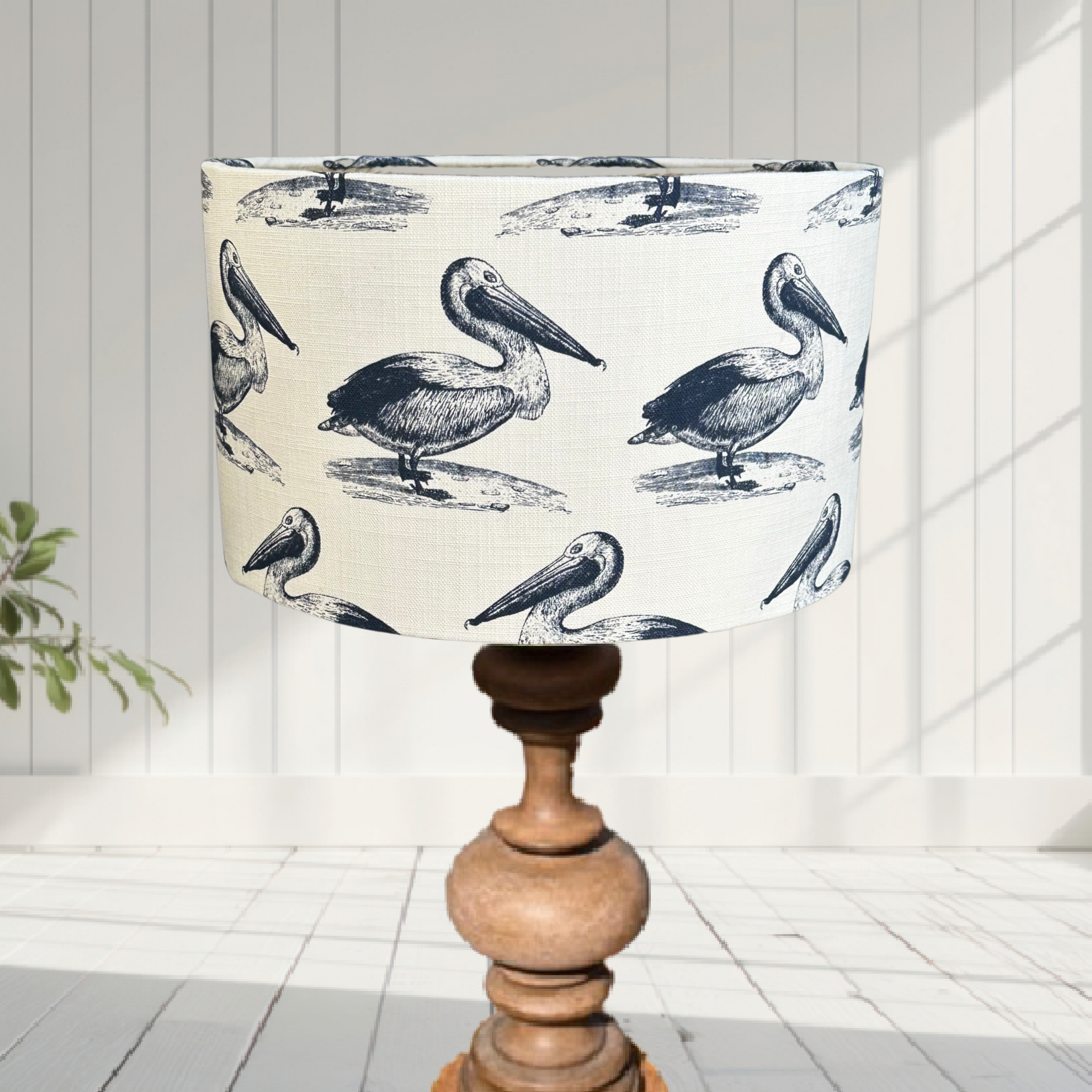 ijustlovethatfabric Lampshade - Coastal Pelican fabric