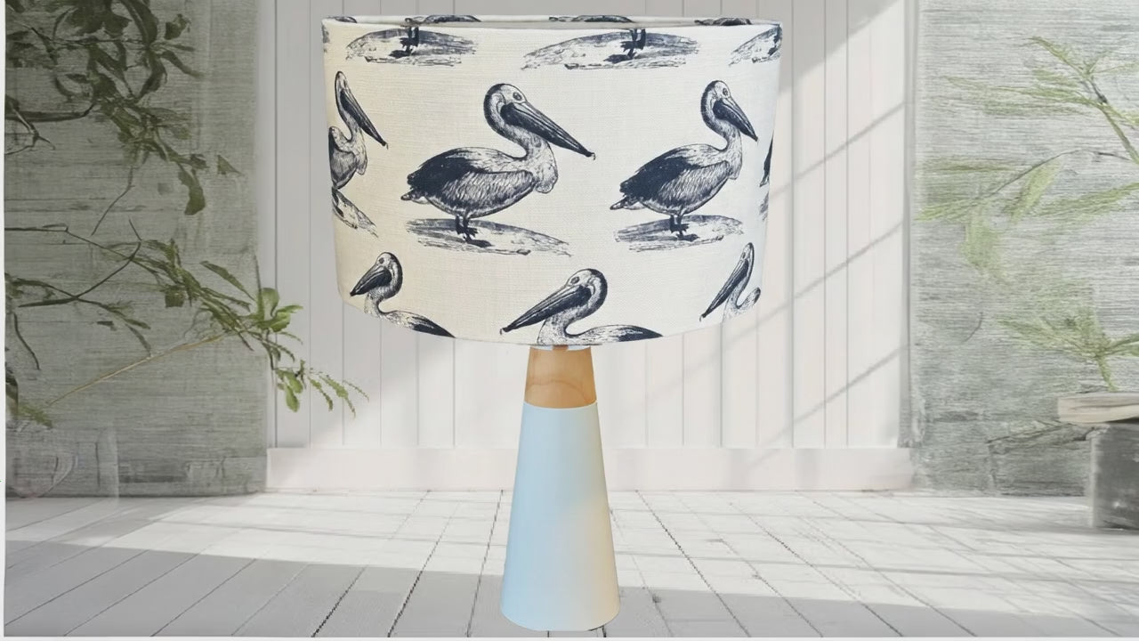 Australian bird lampshade - (Handmade in Australia) - Pelican Fabric