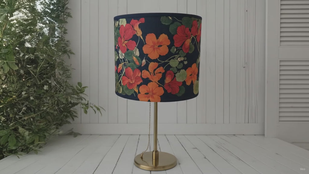 Nasturtium Fabric Lampshade