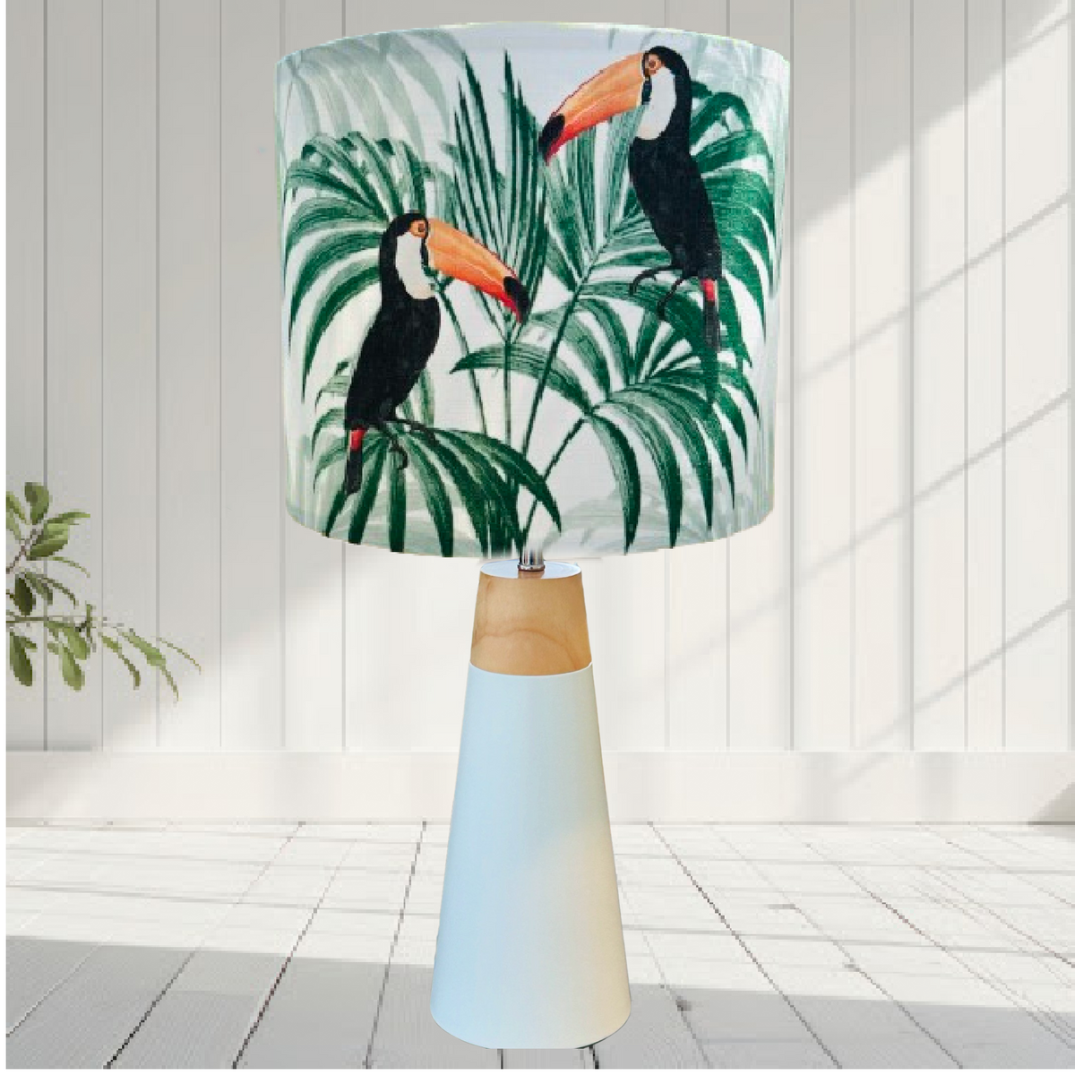 Lampshade Toucan and Palms