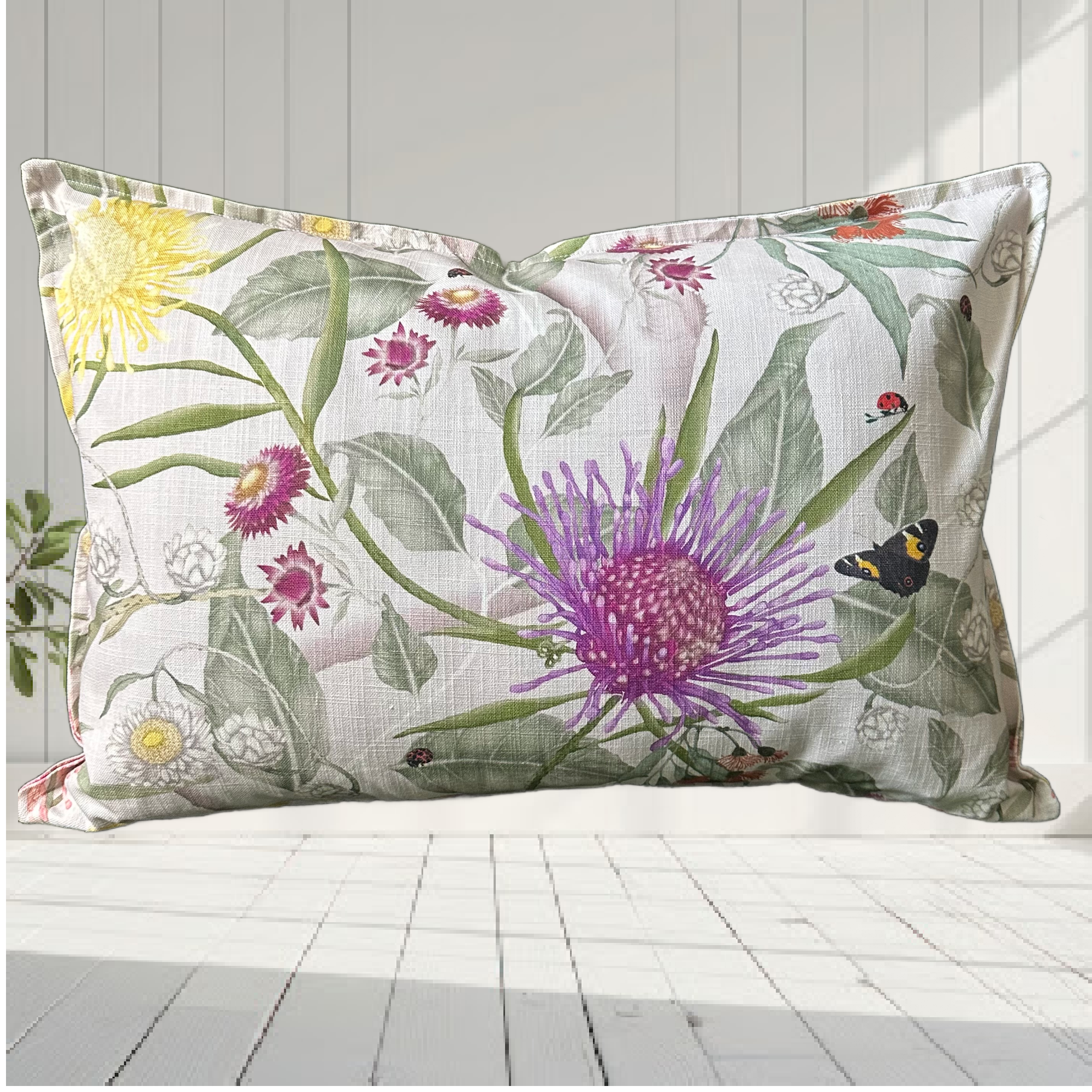 Australian Wildflowers  Cushion Cover mushroom(Copy)