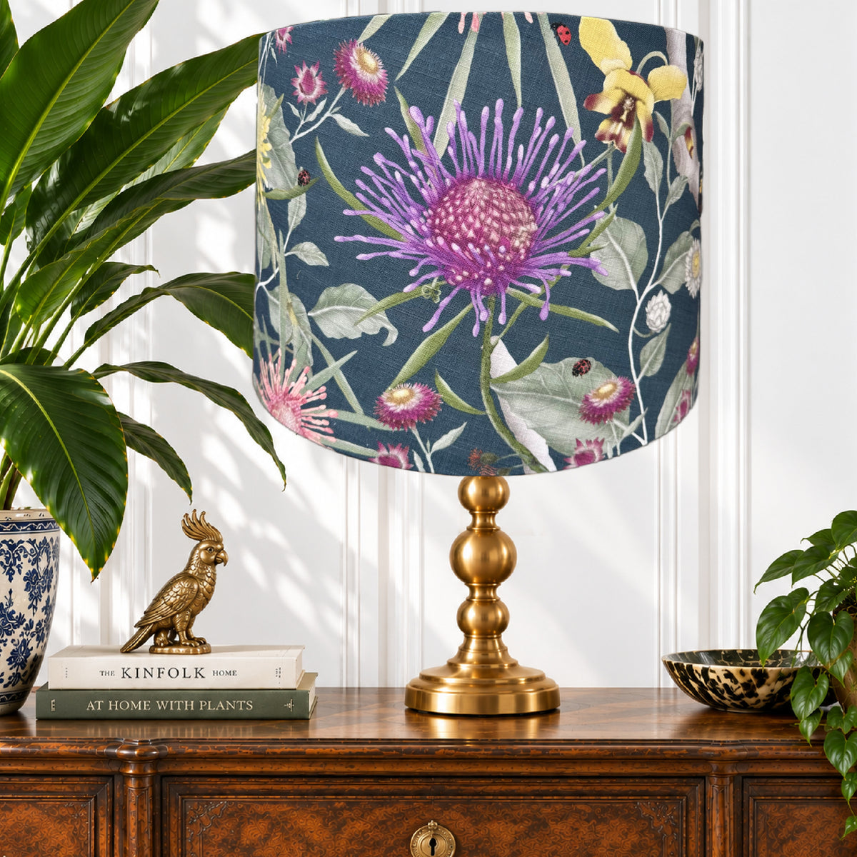 ijustlovethatfabric Australian Native Wildflower Lampshade - Handmade Floral Fabric Lampshade