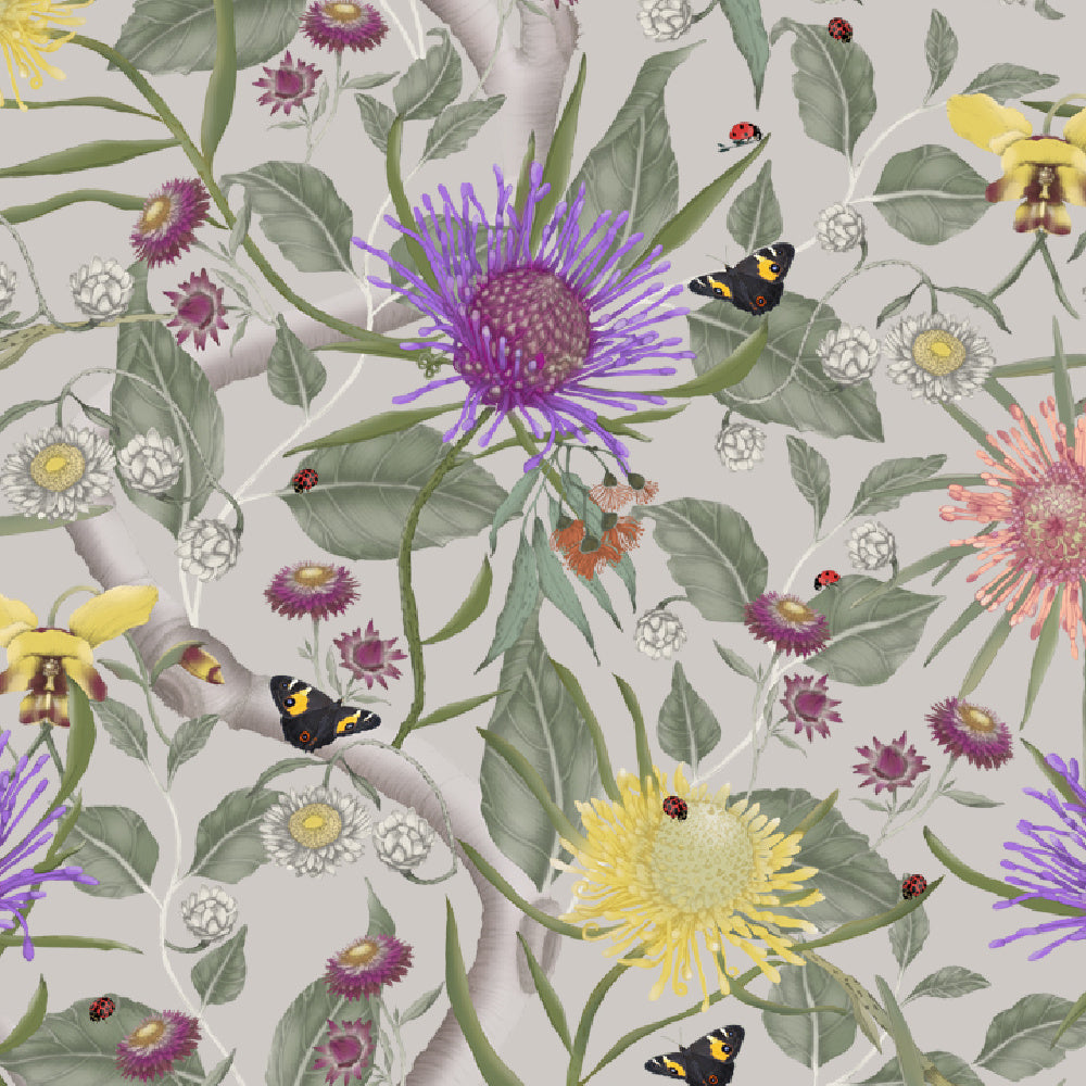 ijustlovethatfabricstore Wildflowers fabric - mushroom