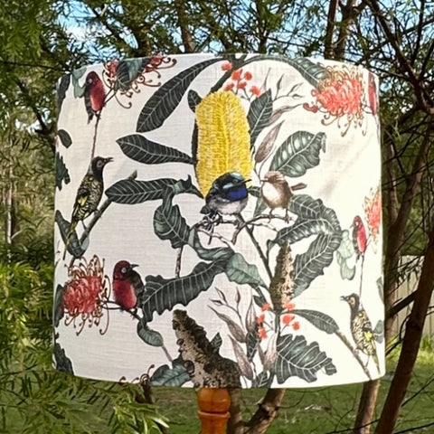 ijustlovethatfabric Lampshade Wrens & Banksia Fabric