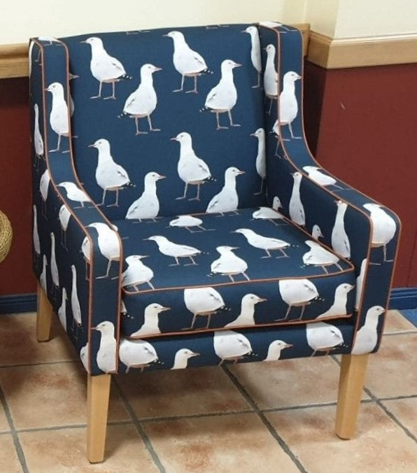 ijustlovethatfabricstore Seagull Fabric - Twos Company - Viking Blue