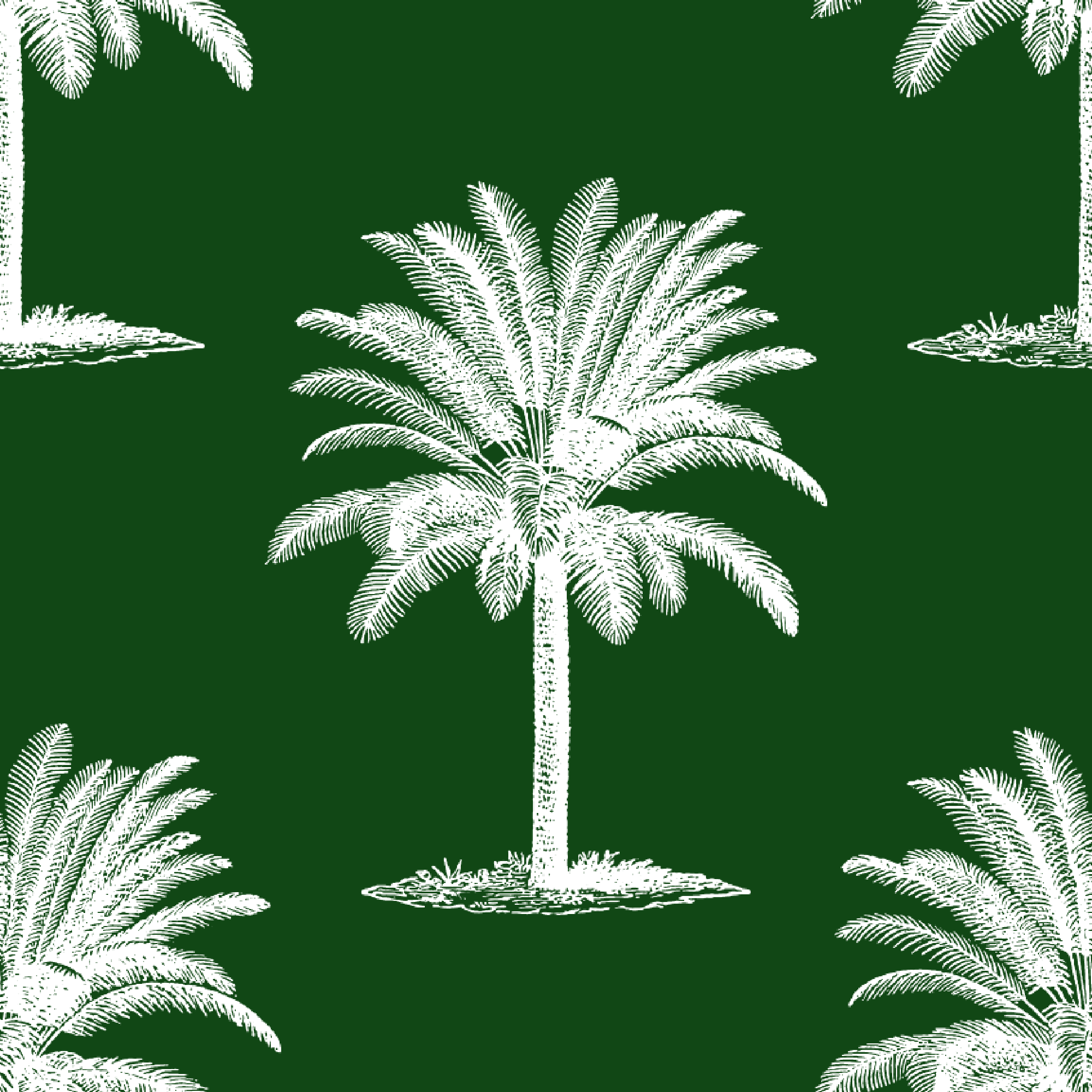 ijustlovethatfabricstore Palm Tree Fabric - Dark Forest