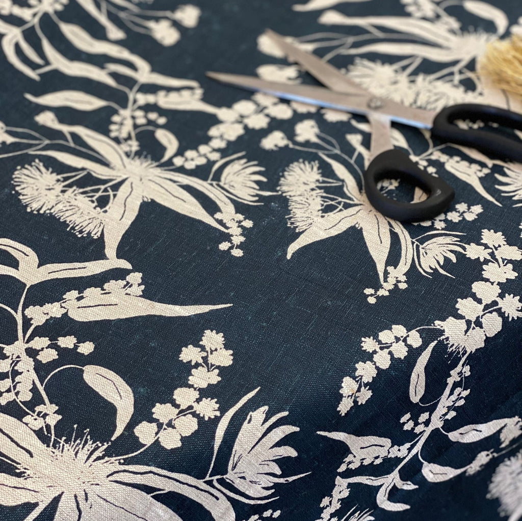 ijustlovethatfabric Australian Botanical Fabric - Indigo
