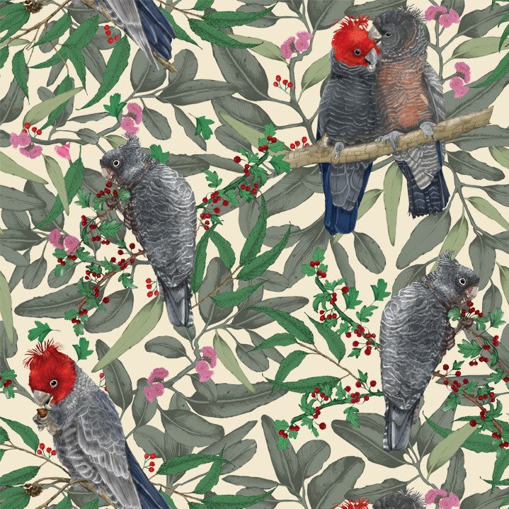 ijustlovethatfabricstore Cockatoo Gang Gang Fabric