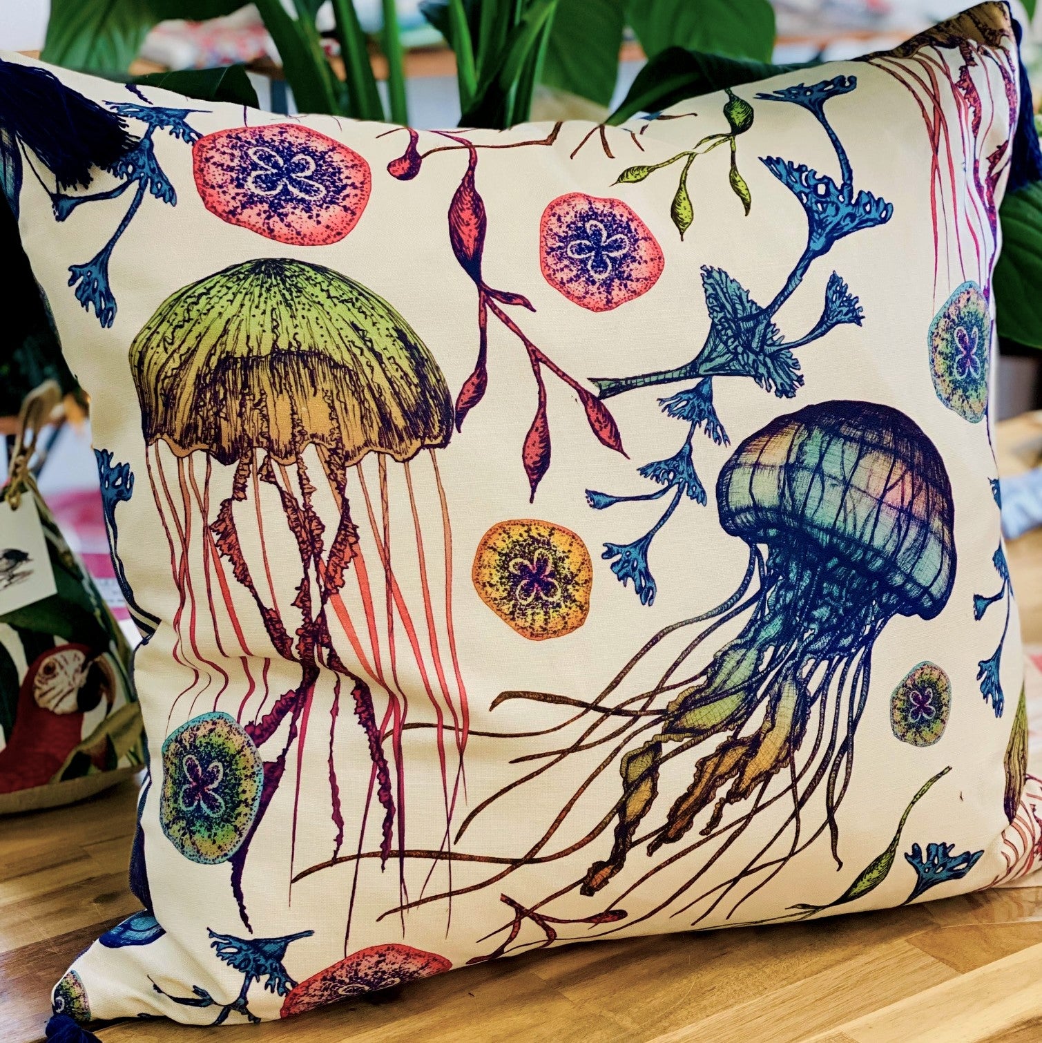 ijustlovethatfabric Jelly Fish Cushion Cover