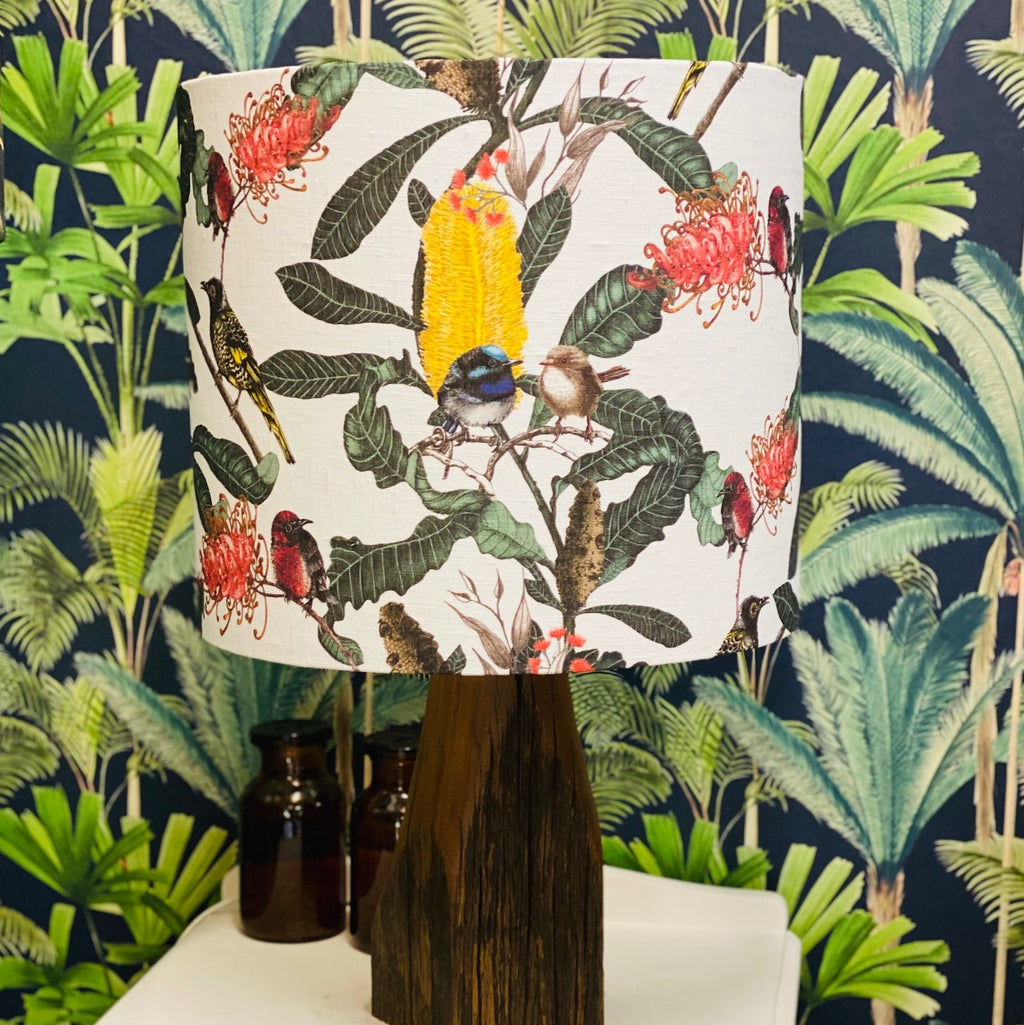 ijustlovethatfabricstore Fairy Wren & Banksia Fabric Yellow