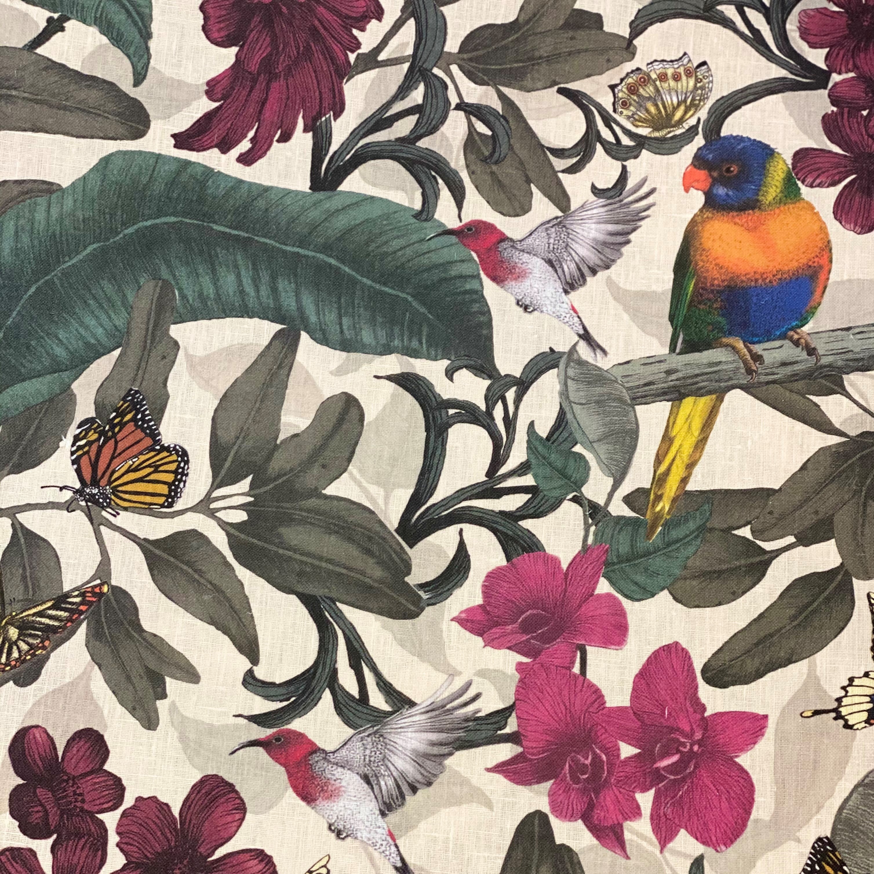 ijustlovethatfabricstore Rainbow Lorikeet Tropical Bird Fabric